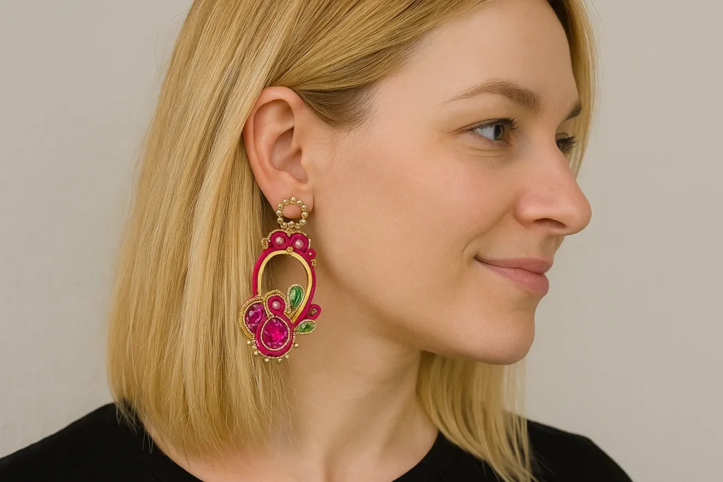 kézműves sujtásékszer a hétköznapokban.